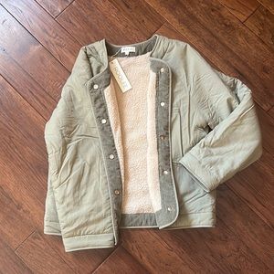 Roolee-Willow Quilted Coat- Dark Khaki /S-*NWT*